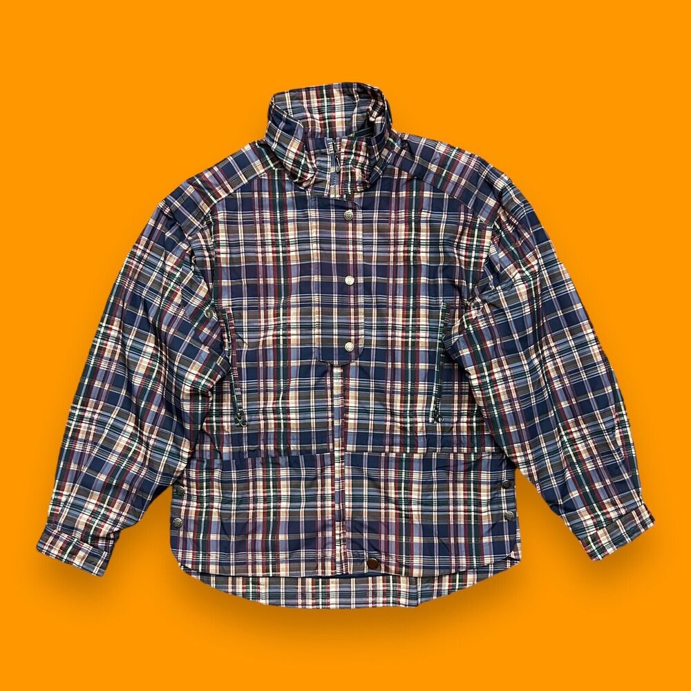 Vintage Plaid Golf Jacket 90s y2k Sunice Full Zip Womens Medium